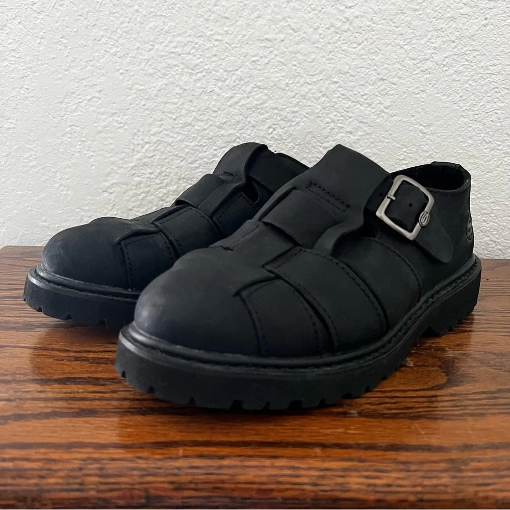 Vintage Skechers Y2K Leather Chunky Fisherman’s Sandals EU 40 Men’s 7.5
